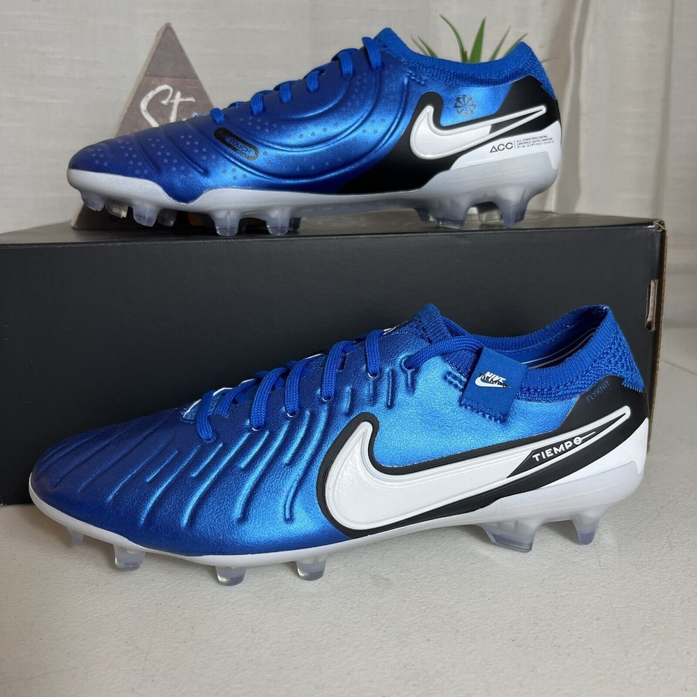 Nike Tiempo Legend 10 Elite FG Soar Blue Cleats Men Size 6 / Women Size‎ 7.5